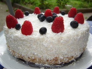 White Coconut Cream Cake